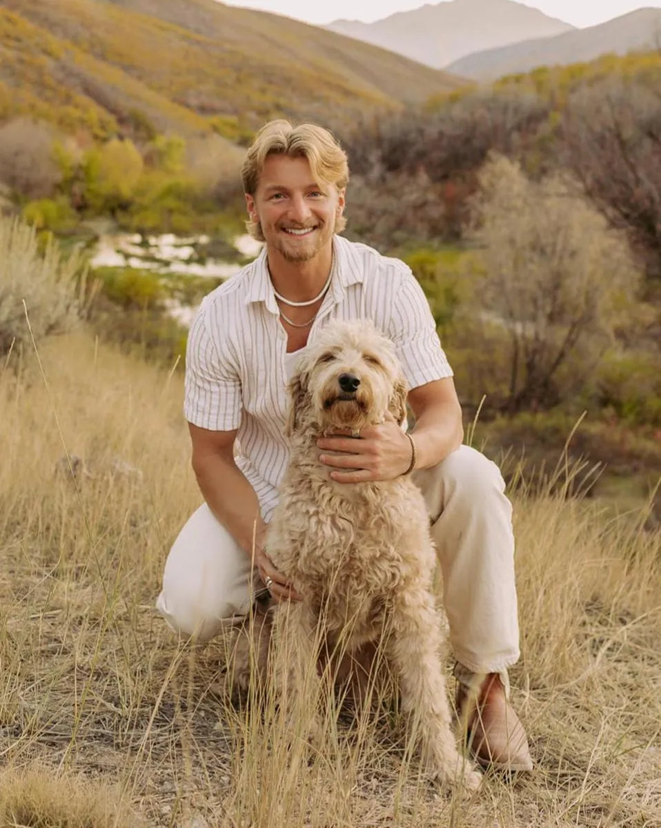 Dr. Bridger Cutler with Alta in the Utah mountains